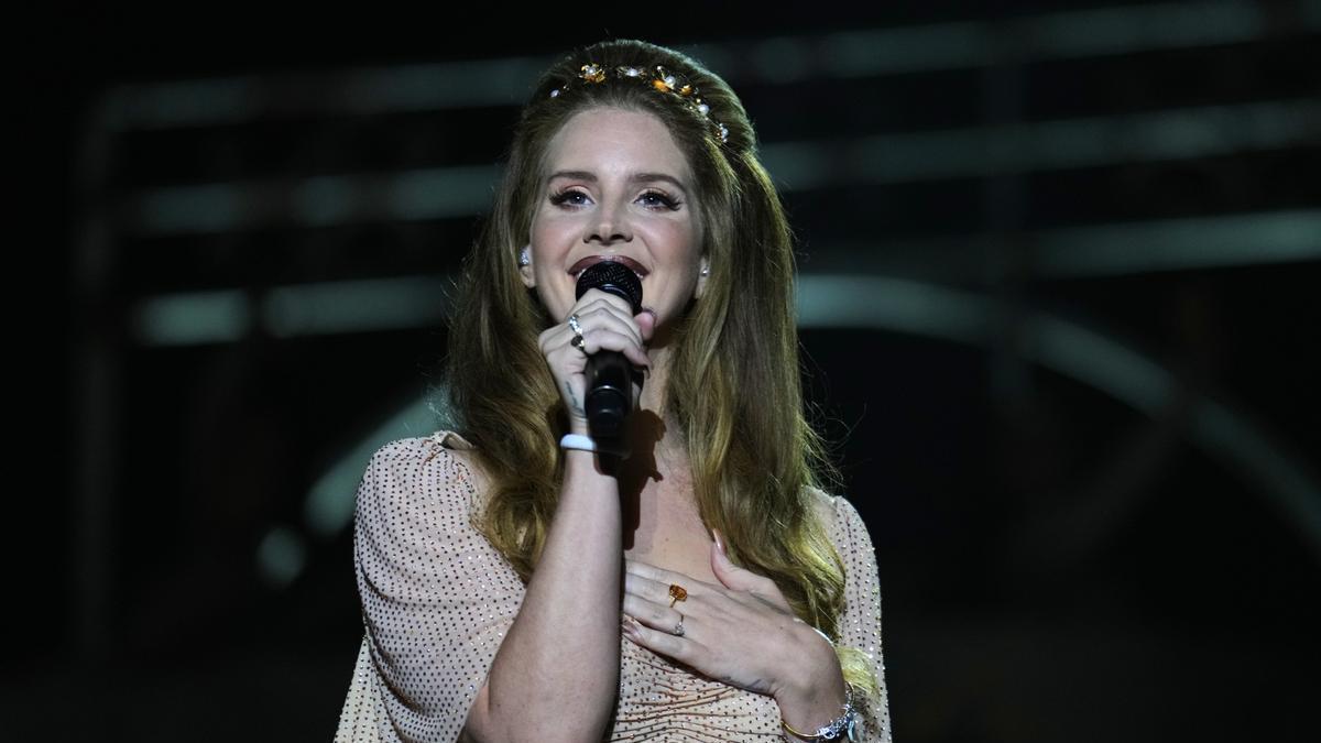 La cantante Lana del Rey, durante una actuación en el Primavera Sound