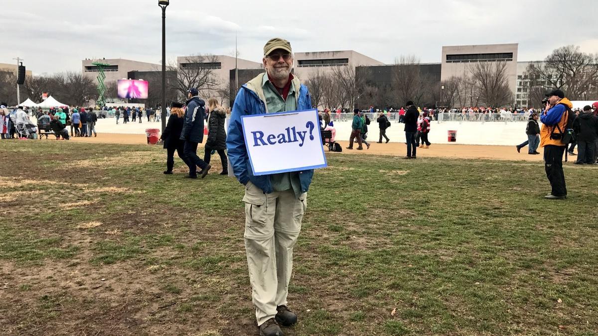 Dave Bojanowski durante la toma de posesión de Donald Trump el 20 de enero de 2017, en Washington.