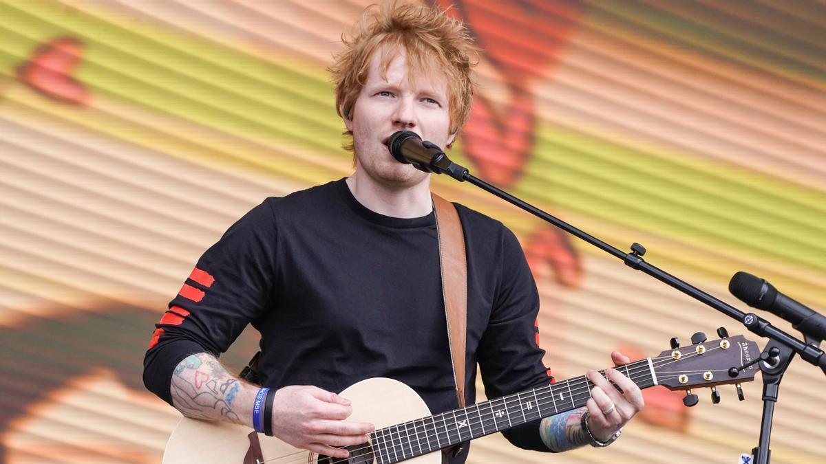 Ed Sheeran, durante una actuación en Reino Unido