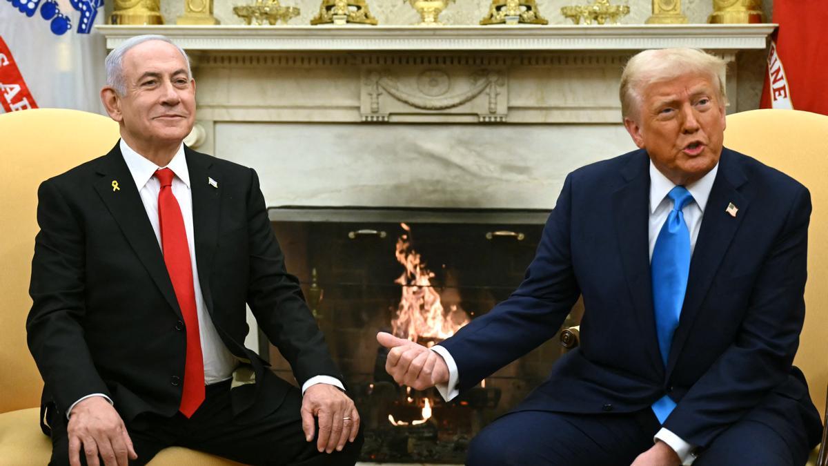 Trump defiende el desplazamiento de palestinos ante Netanyahu y anuncia que EEUU 