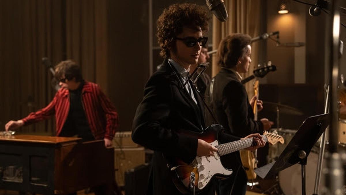 Timothée Chalamet en 'A Complete Unknown' como Bob Dylan