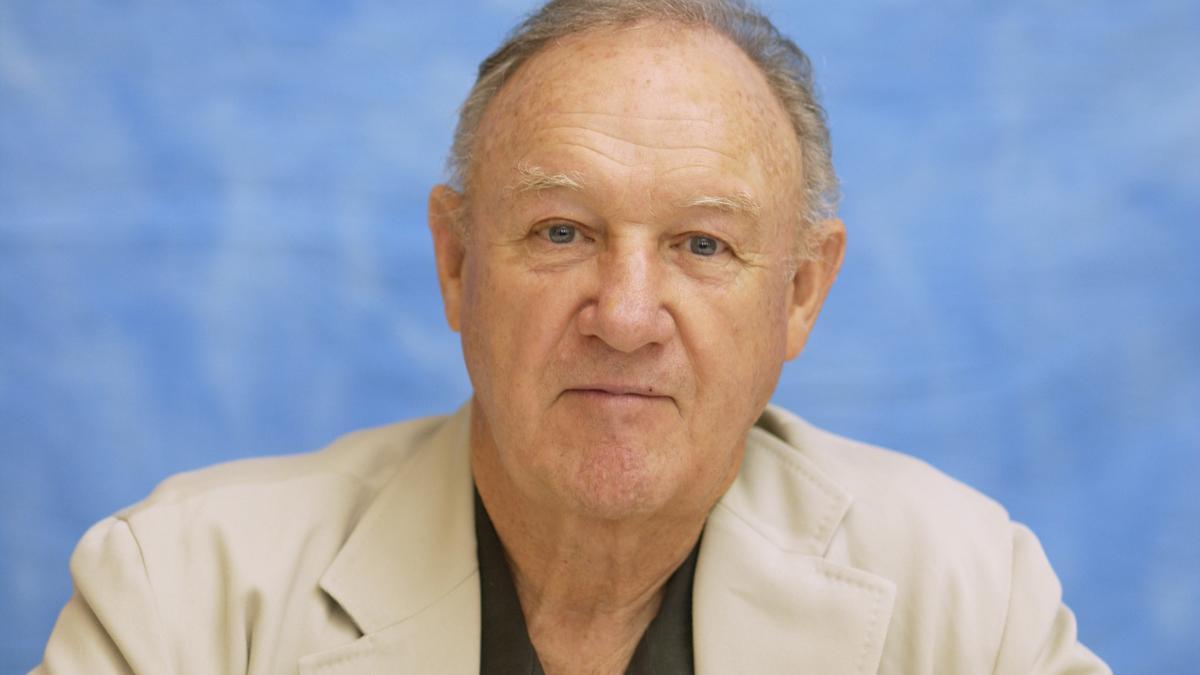 Gene Hackman, en una rueda de prensa en el año 2003