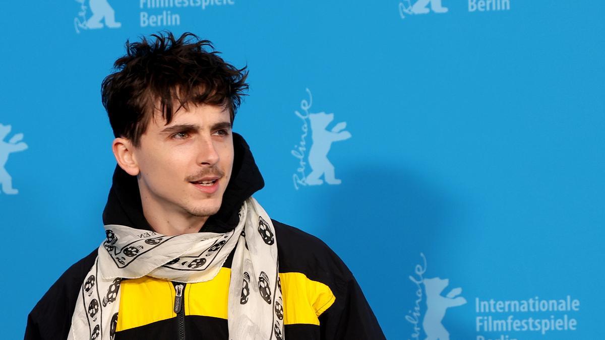 Chalamet antes de la rueda de prensa de 'A complete unknown' en Berlinale