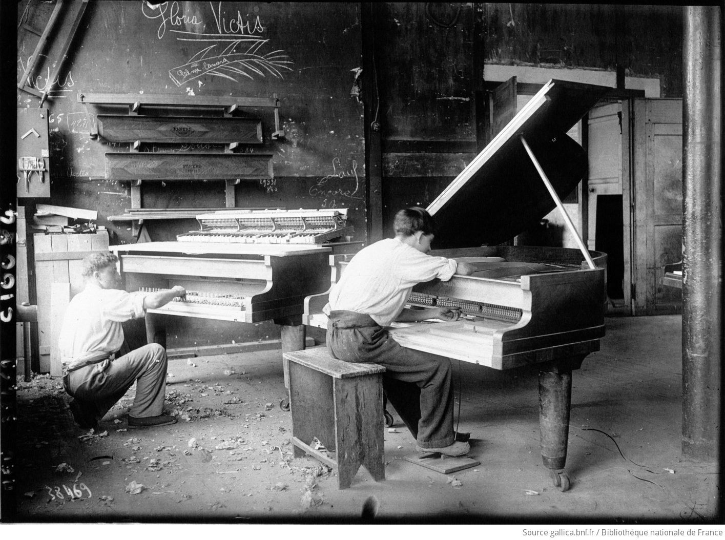 Fábrica de pianos Pleyel en Francia