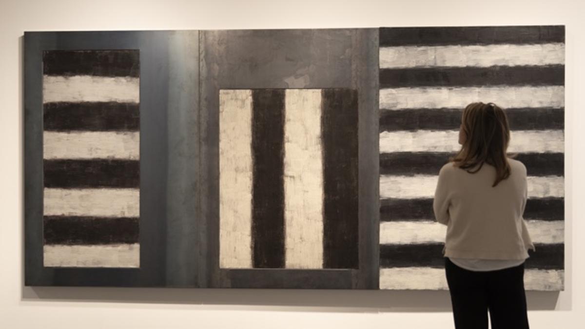 Una obra de Sean Scully en la exposición 'Sean Scully' en La Pedrera de Barcelona