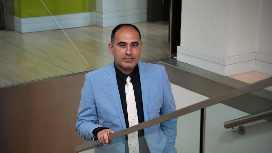 Wesam Amer en Casa Árabe de Madrid, el 10 de abril de 2025.