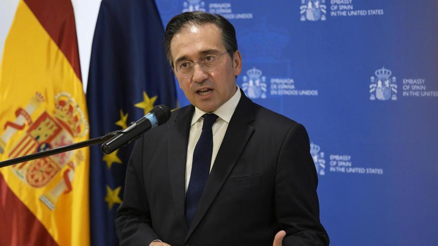El ministro de Asuntos Exteriores de España, José Manuel Albares, el pasado 22 de mayo durante una visita oficial a Washington.
