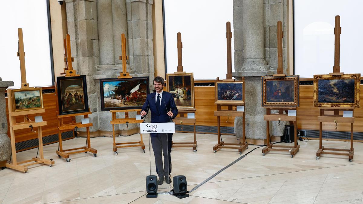 El Ministerio de Cultura devuelve a la familia de Pedro Rico siete cuadros incautados por el franquismo