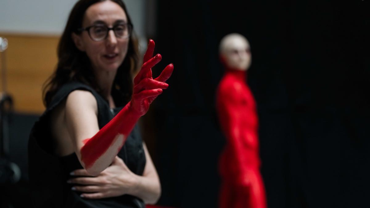 Muriel Romero durante las sesiones de preparación de ' '#INCUBATIO Circumambulatio''