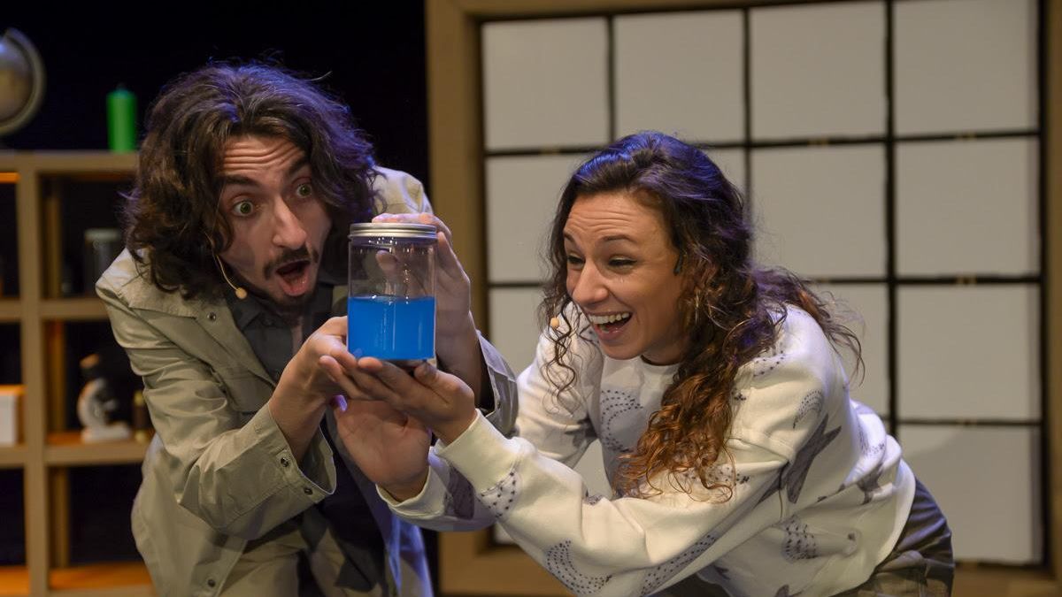 Momento de la representación de 'A simple vista'